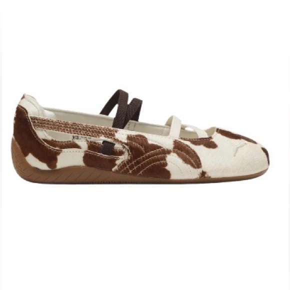 NWT Puma Speedcat Ballet Cow Print Sneakers Women 5.5 - Picture 2 of 7
